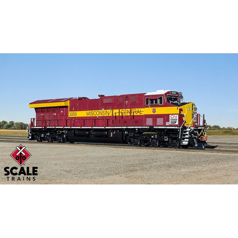 ScaleTrains Rivet 33183 HO Scale GE ET44AC Tier 4 GEVo Diesel WC Heritage CN 3069 LokSound