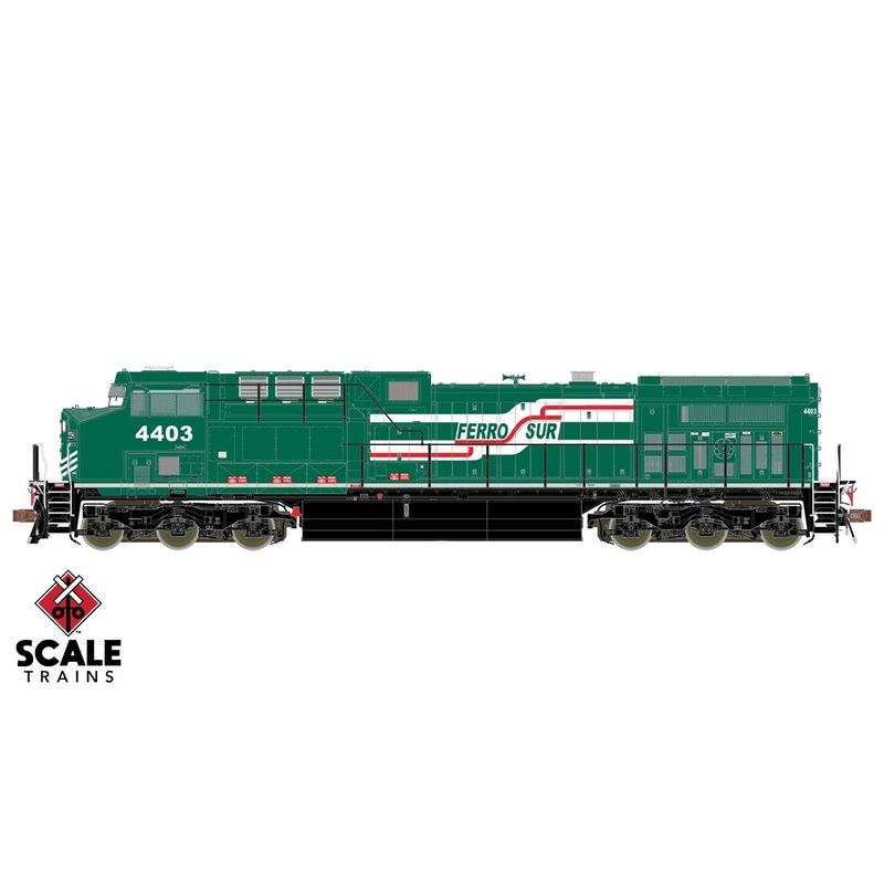 ScaleTrains Rivet 38469 HO Scale GE AC4400CW Diesel Ferrosur 4407 LokSound