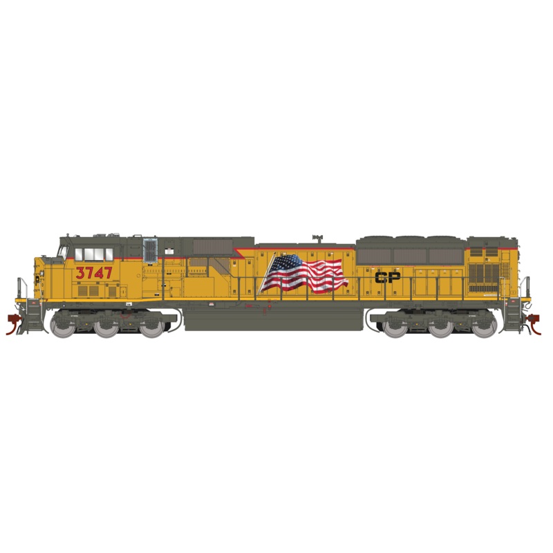 Athearn Genesis G27382 HO Scale EMD SD90MAC "ex-UP" Canadian Pacific CP 3747 DCC Sound