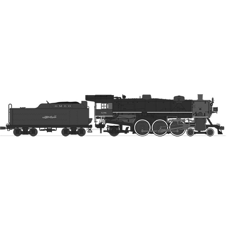 BLI 4623 HO Scale 4-6-2 Light Pacific Steam Loco Gulf Mobile Ohio GM&O 2742 Paragon3 - NOS