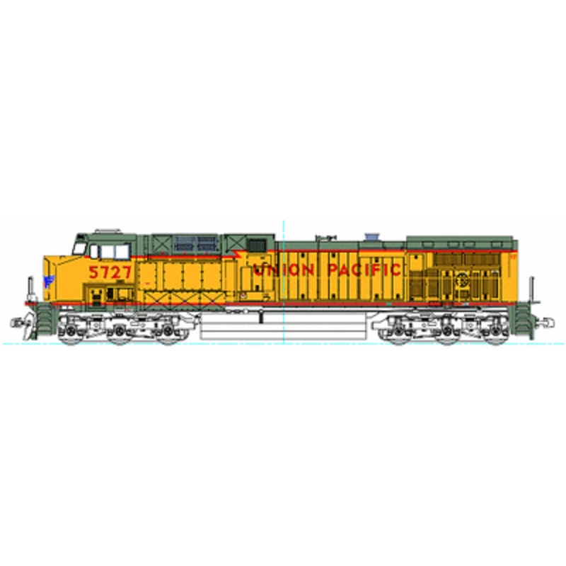 Kato 37-6435 HO Scale GE AC4400CW Union Pacific UP 5727 with DCC Sound - USED