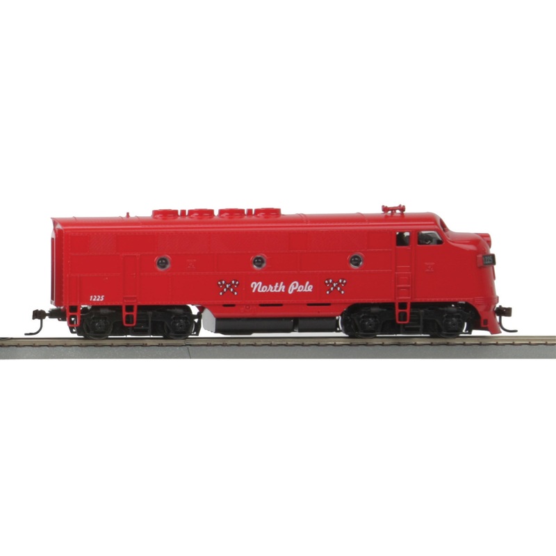 MTH 81-2006-3 HO Scale EMD F3A Diesel (Non-Powered) Christmas / North Pole 1224 - Like New Used