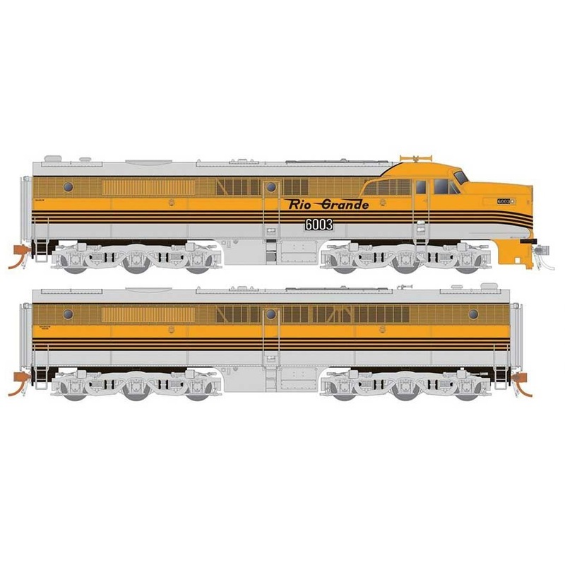 Rapido 023512 HO Scale ALCo PA-1 / PB-1 Rio Grande D&RGW 6003/600 with DCC and Sound
