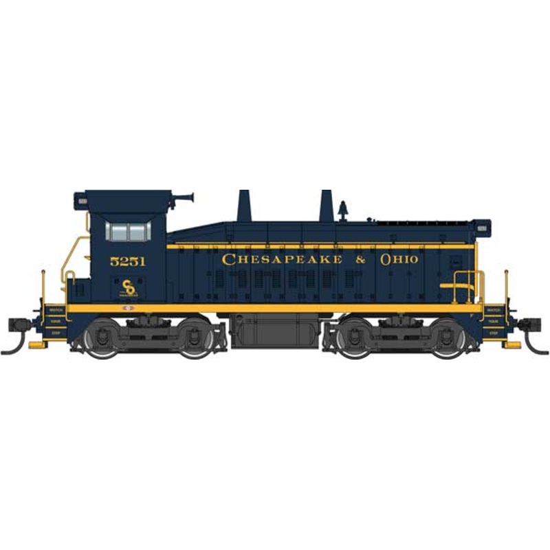 Walthers Proto 920-41501 HO Scale EMD SW9 Diesel Chesapeake & Ohio C&O 5251 DCC & LokSound