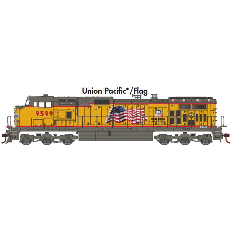 Athearn 29243 HO Scale  Dash 9-44CW Union Pacific UP 9599 - NOS