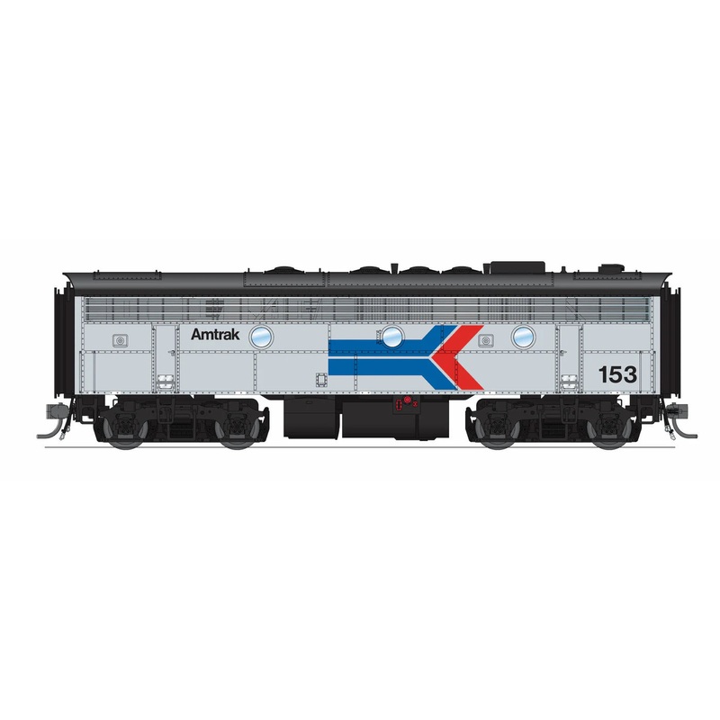 BLI 9689 HO Scale EMD F7B Diesel Amtrak Phase I 154 Stealth (DCC Ready)
