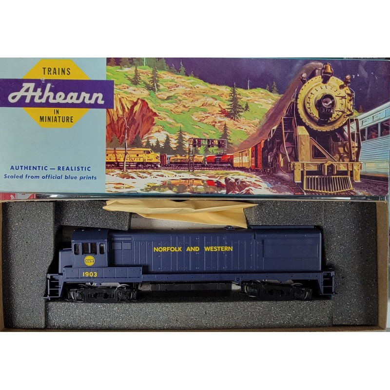 Athearn 3402 HO Scale GE U25B Diesel (Blue Box Kit) Norfolk & Western 1903 - NOS