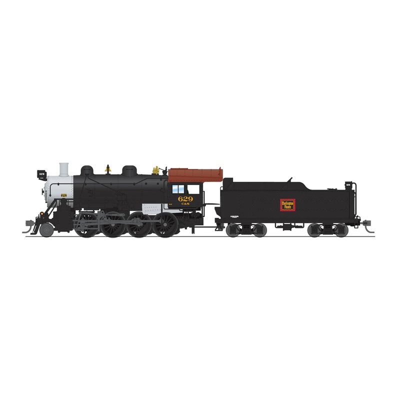 BLI 8734 HO Scale 2-8-0 Consolidation Steam Loco Burlington CB&Q/C&S 629 Paragon4 (Sound/DC/DCC/Smoke)
