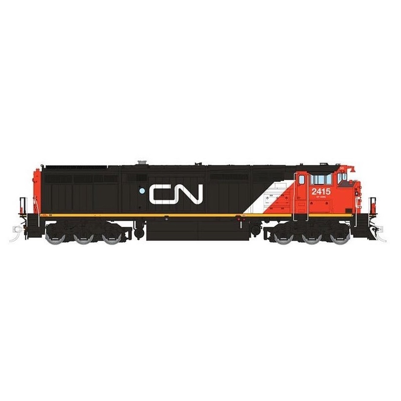 Rapido Trains 24509 HO Scale GE Dash 8-40CM Canadian National "Noodle" CN 2415 DCC Sound
