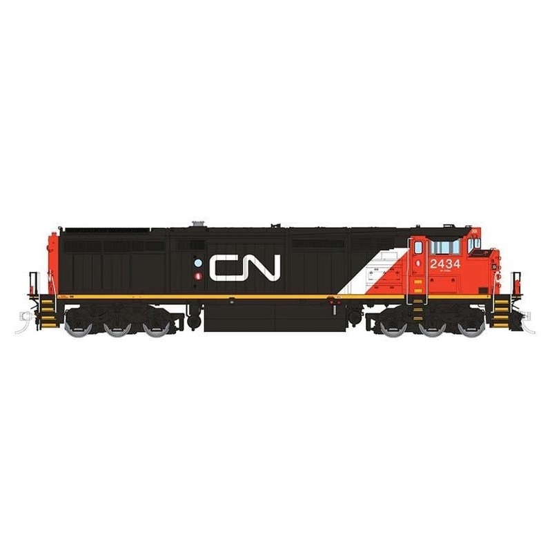 Rapido Trains 24510 HO Scale GE Dash 8-40CM Canadian National "Noodle" CN 2434 DCC Sound