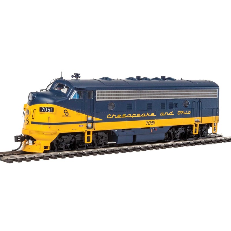 Walthers Proto 920-40915 HO Scale EMD F7 Diesel C&O 7044 DCC Sound - USED