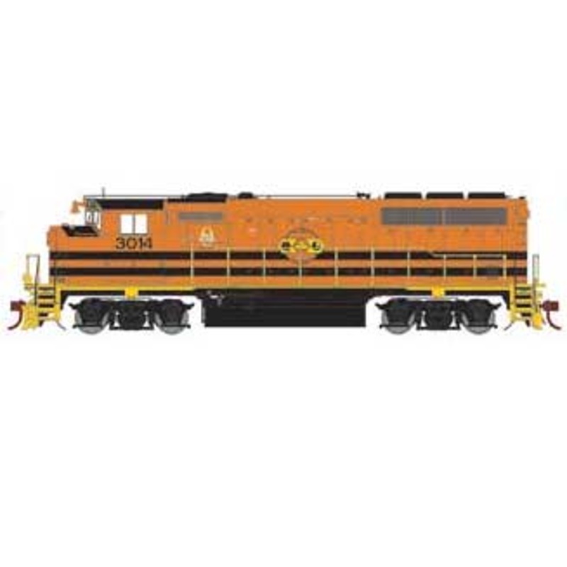 Athearn Genesis G64841 HO Scale GP40-2L Quebec-Gatineau Railway QGRY 3014