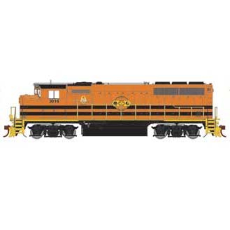 Athearn Genesis G64842 HO Scale GP40-2L Quebec-Gatineau Railway QGRY 3016