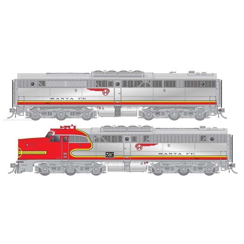Rapido 23546 HO Scale ALCo PA-1 / PB-1 Santa Fe "Repowered" ATSF 51A/51C (DCC and Sound)