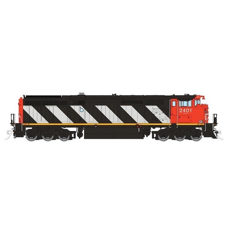 Rapido Trains 24001 HO Scale GE Dash 8-40CM Canadian National "Stripes" CN 2401