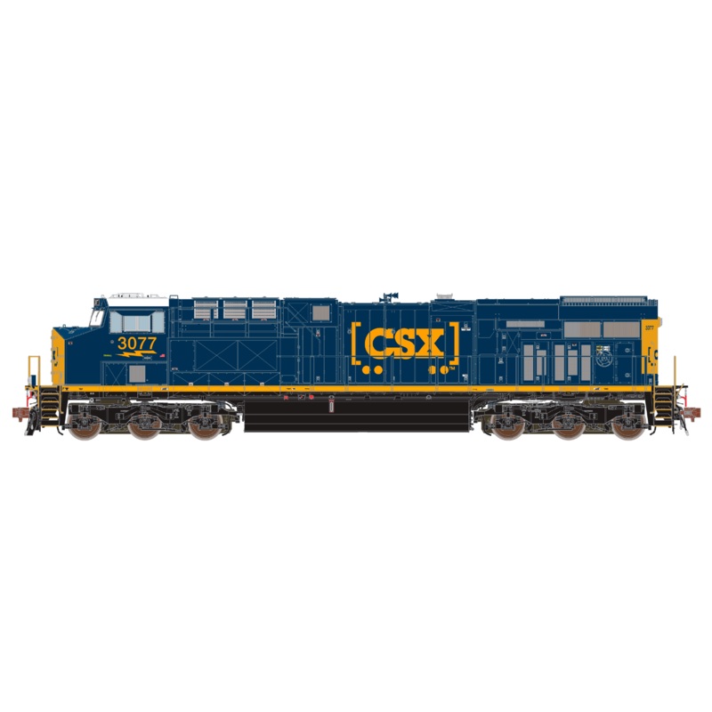 ScaleTrains Rivet 39355 HO Scale GE ES44AC "YN3 Boxcar" CSX 3083 DCC & Sound