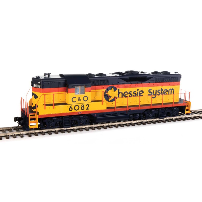 Walthers Mainline 910-20481 HO Scale EMD GP9 Phase II High Hood Chessie/C&O 6182 DCC & Sound