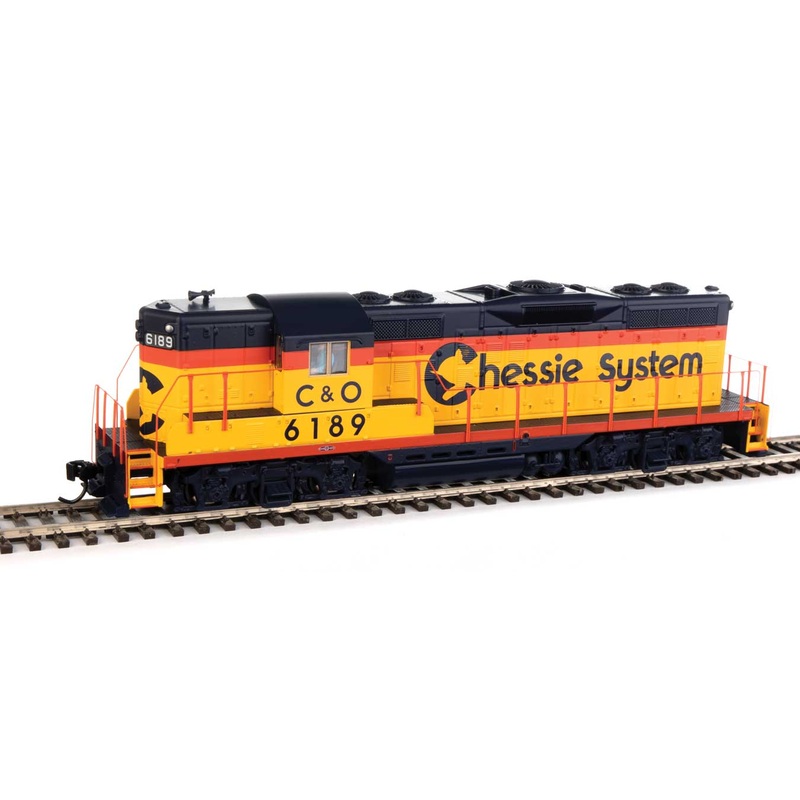 Walthers Mainline 910-20482 HO Scale EMD GP9 Phase II High Hood Chessie/C&O 6189 DCC & Sound