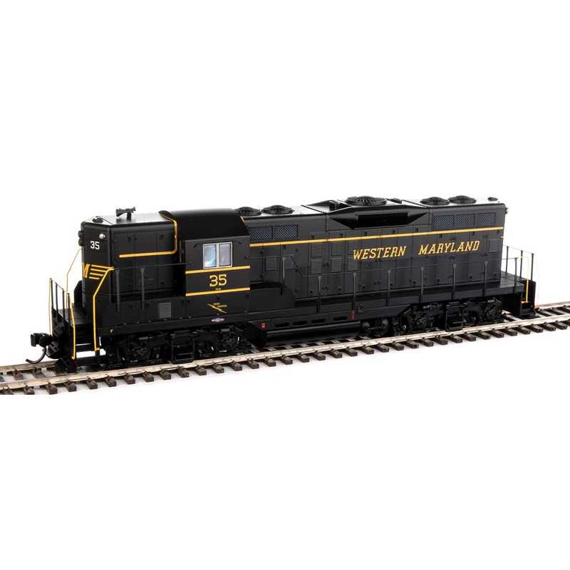Walthers Mainline 910-20490 HO Scale EMD GP9 Phase II High Hood Western Maryland WM 35 DCC & Sound