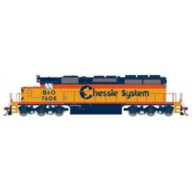 Athearn 72085 HO Scale RTR EMD SD40-2 Chessie System B&O 7608