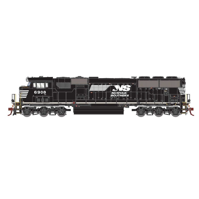 Athearn G65290 HO Scale SD60E Norfolk Southern NS 6908 DCC & Sound
