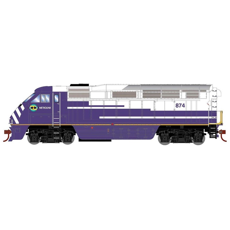 Athearn RTR 64858 HO Scale EMD F59PHI Diesel Metrolink SCAX 874 DC