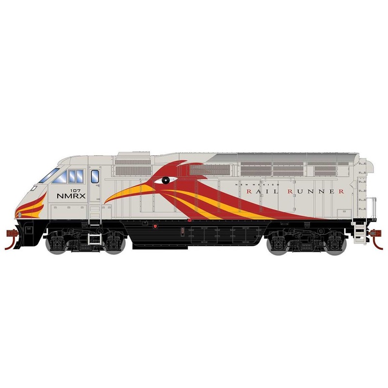 Athearn RTR 64955 HO Scale EMD F59PHI Diesel New Mexico Railrunner NMRX 107 DCC & Sound