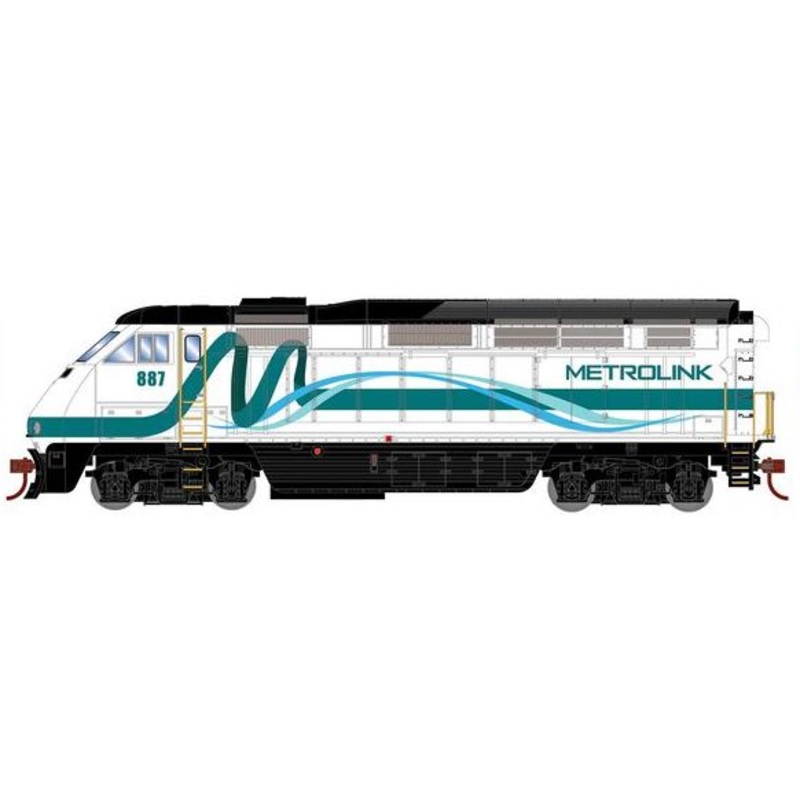 Athearn RTR 64959 HO Scale EMD F59PHI Diesel Metrolink SCAX 887 DCC & Sound