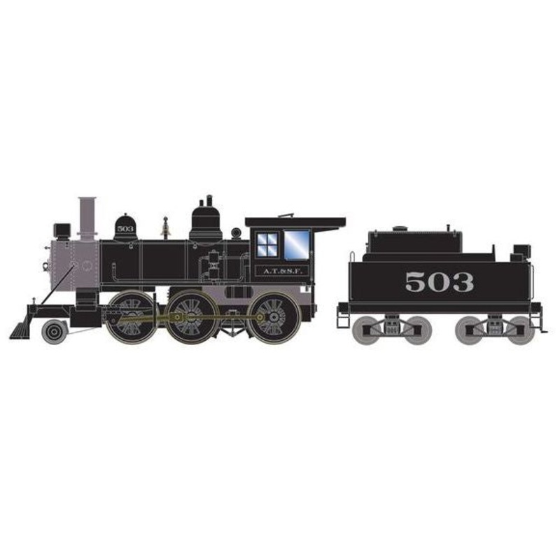 Athearn RTR 87237 HO Scale 2-6-0 Steam Locomotive Santa Fe ATSF 503