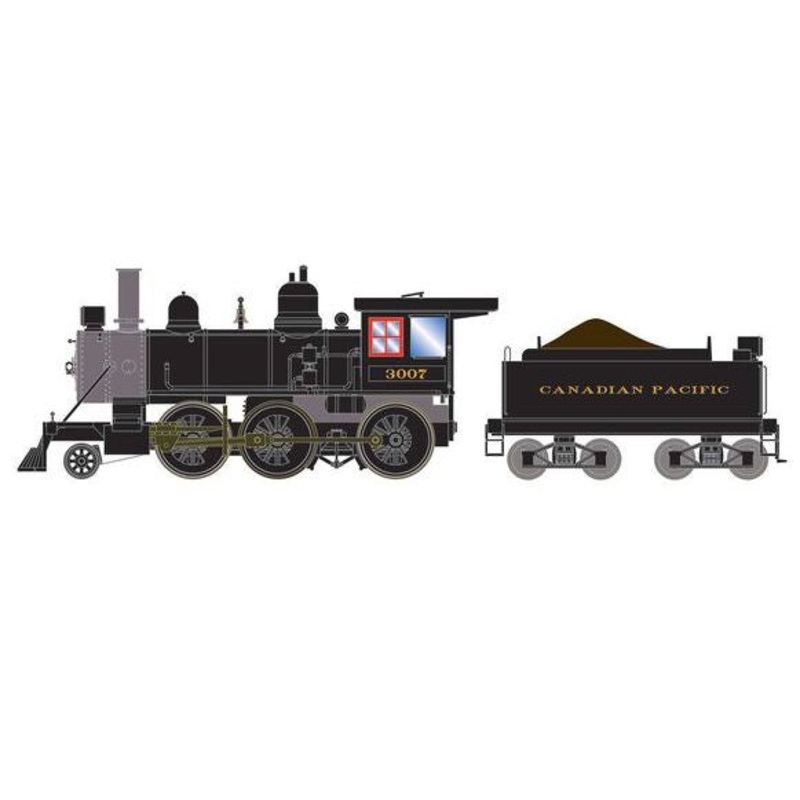 Athearn RTR 87243 HO Scale 2-6-0 Steam Locomotive Canadian Pacific CP 3007