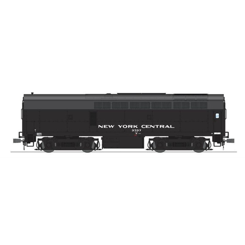 BLI 8277 HO Scale Baldwin RF-16 B Unit Sharkknose Diesel New York Central NYC NYC 3707 - Stealth