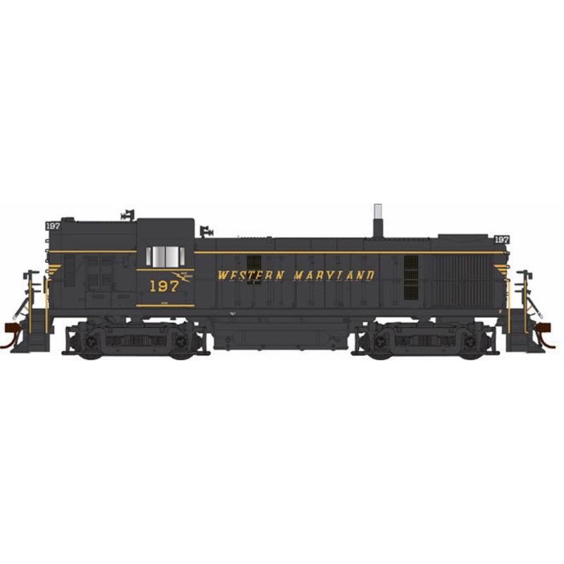 Bowser 25460 HO Scale ALCo RS-3 Hammerhead Diesel Western Maryland WM 197 DC