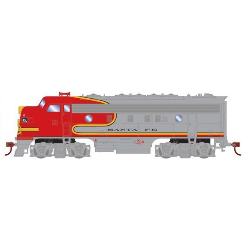 Roundhouse 3312 HO Scale EMD F7A Santa Fe ATSF 45L DC