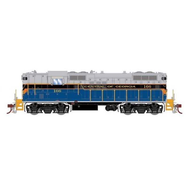 Athearn Genesis G82737 HO Scale EMD GP9 Central of Georgia CG 166 DC