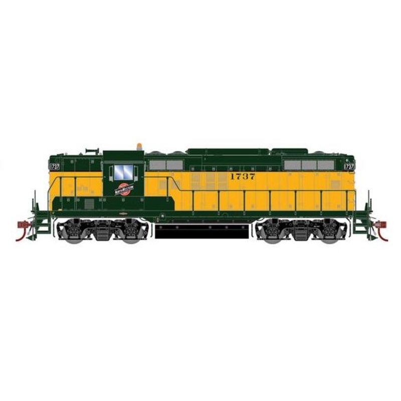 Athearn Genesis G82828 HO Scale EMD GP9 Chicago NorthWestern CNW 1737 DCC Sound