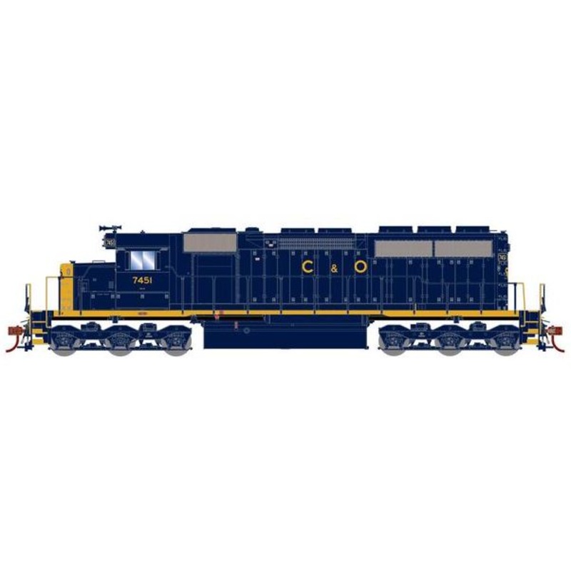 Athearn RTR 73639 HO Scale EMD SD40 Chesapeake & Ohio C&O 7451 DC
