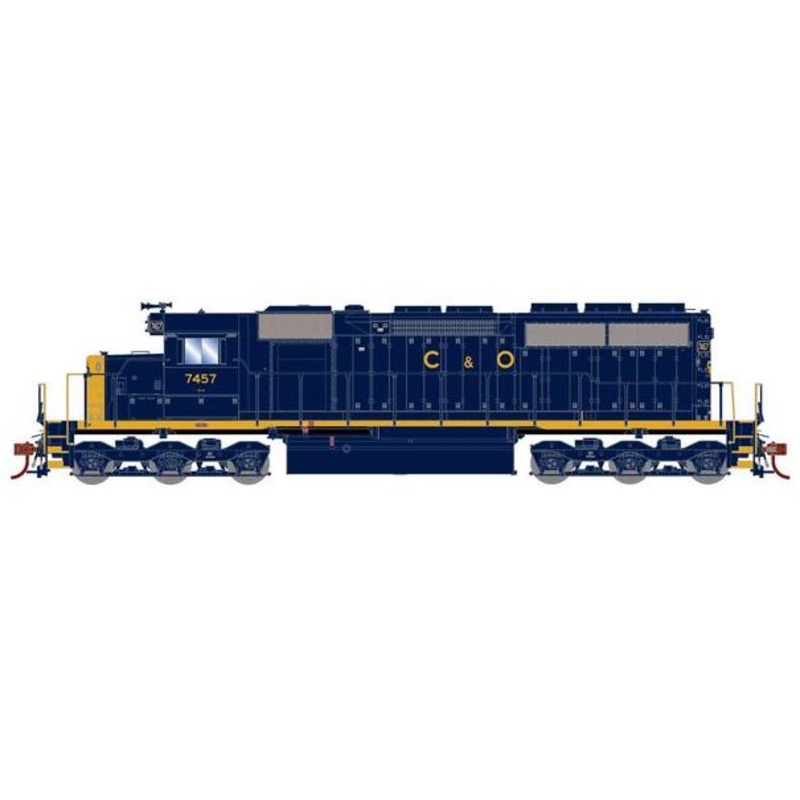 Athearn RTR 73640 HO Scale EMD SD40 Chesapeake & Ohio C&O 7457 DC