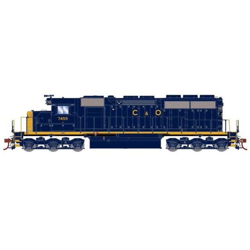 Athearn RTR 73741 HO Scale EMD SD40 Chesapeake & Ohio C&O 7459 DCC & Sound