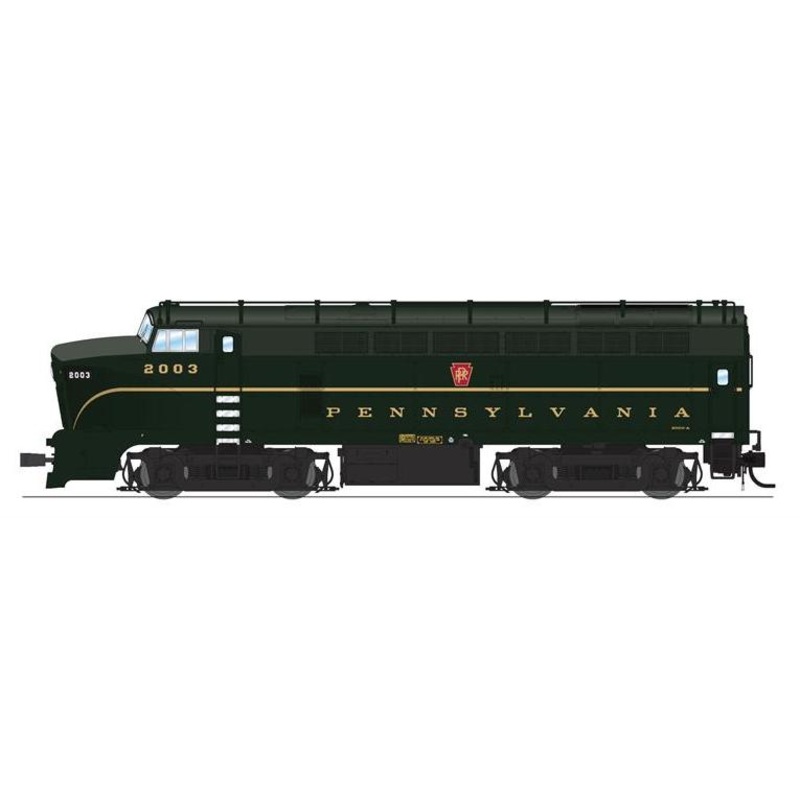 BLI 7693 HO Scale Baldwin BF-16 A Unit Sharknose Diesel "Single Stripe" PRR 2002A - Paragon4