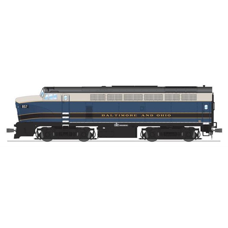 BLI 7694 HO Scale Baldwin RF-16 A/B Set Sharknose Diesel Baltimore & Ohio B&O 857A/857X - Paragon4
