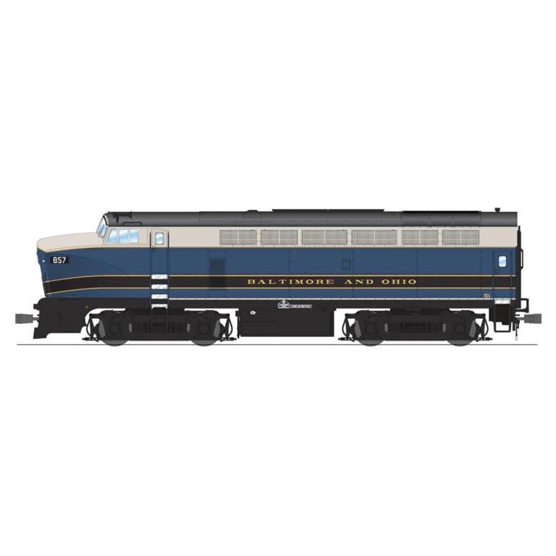 BLI 8274 HO Scale Baldwin RF-16 A Unit Sharkknose Diesel Baltimore & Ohio B&O 857A - Stealth