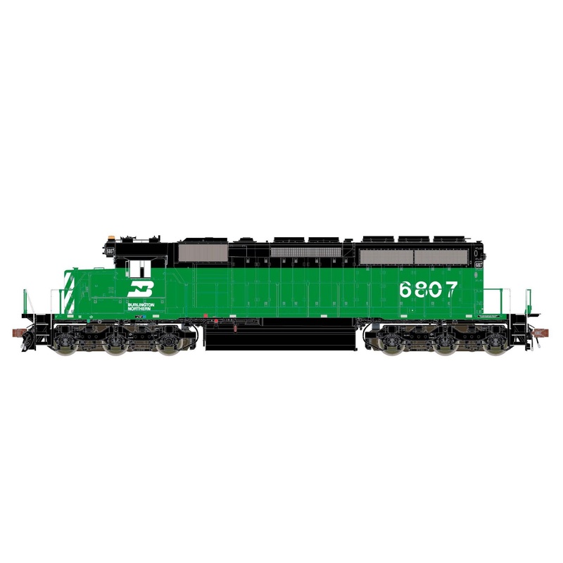 ScaleTrains Rivet 38787 HO Scale EMD SD40-2 Burlington Northern BN 6807 - DCC & Sound