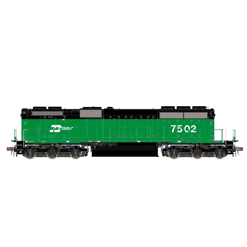 ScaleTrains Rivet 38790 HO Scale EMD SD40-2B Burlington Northern BN 7502 - DC