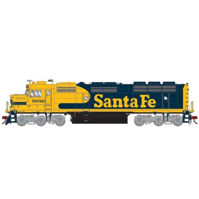 Athearn Genesis G18269 HO Scale EMD F45u Rebuilt Fanta Fe ATSF 5956 DC