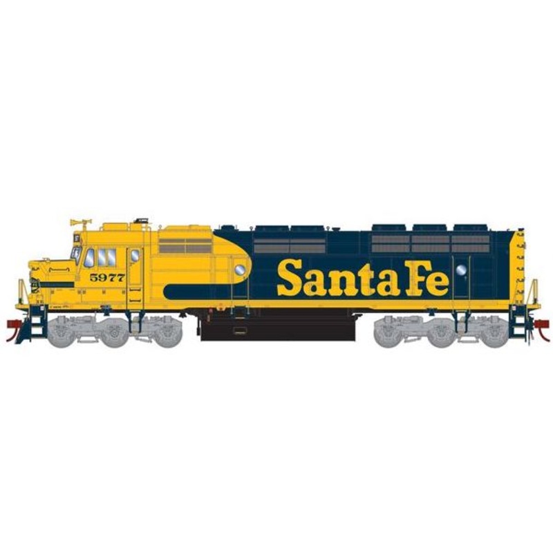 Athearn Genesis G18271 HO Scale EMD F45u Rebuilt Fanta Fe ATSF 5977 DC