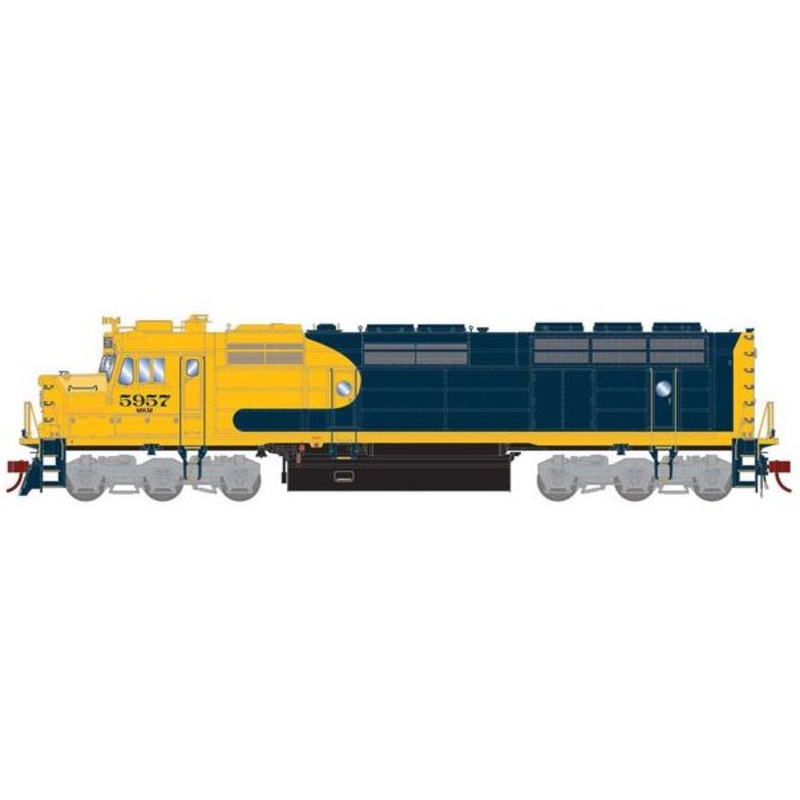 Athearn Genesis G18290 HO Scale EMD F45u Rebuilt Morrison Knudsen Corporation MKCX 5957 DC