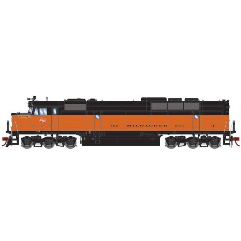 Athearn Genesis G18386 HO Scale EMD FP45 Milwaukee Road MILW 3 DCC & Sound