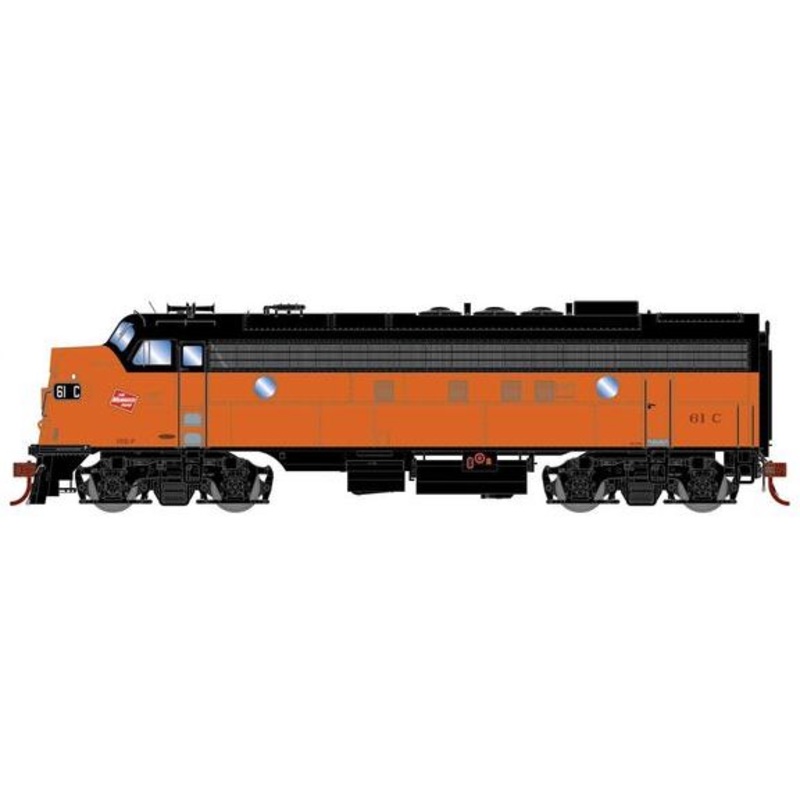 Athearn Genesis G19603 HO Scale EMD FP7A Milwaukee Road MILW 61C DC