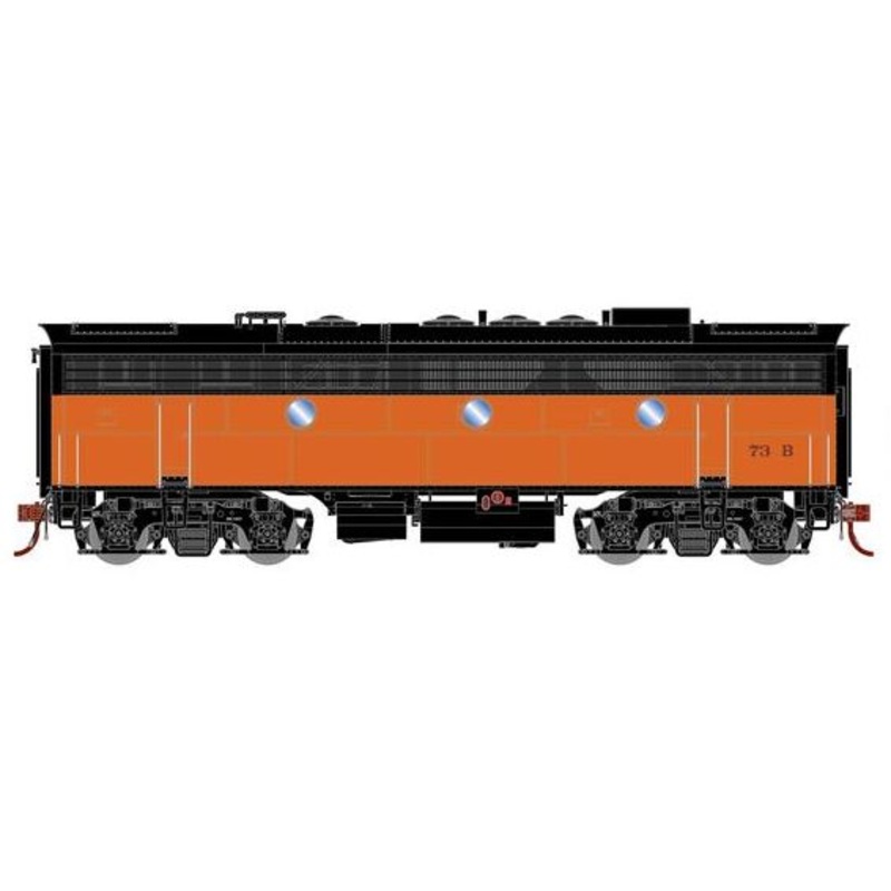 Athearn Genesis G19604 HO Scale EMD F7B Milwaukee Road MILW 73B DC