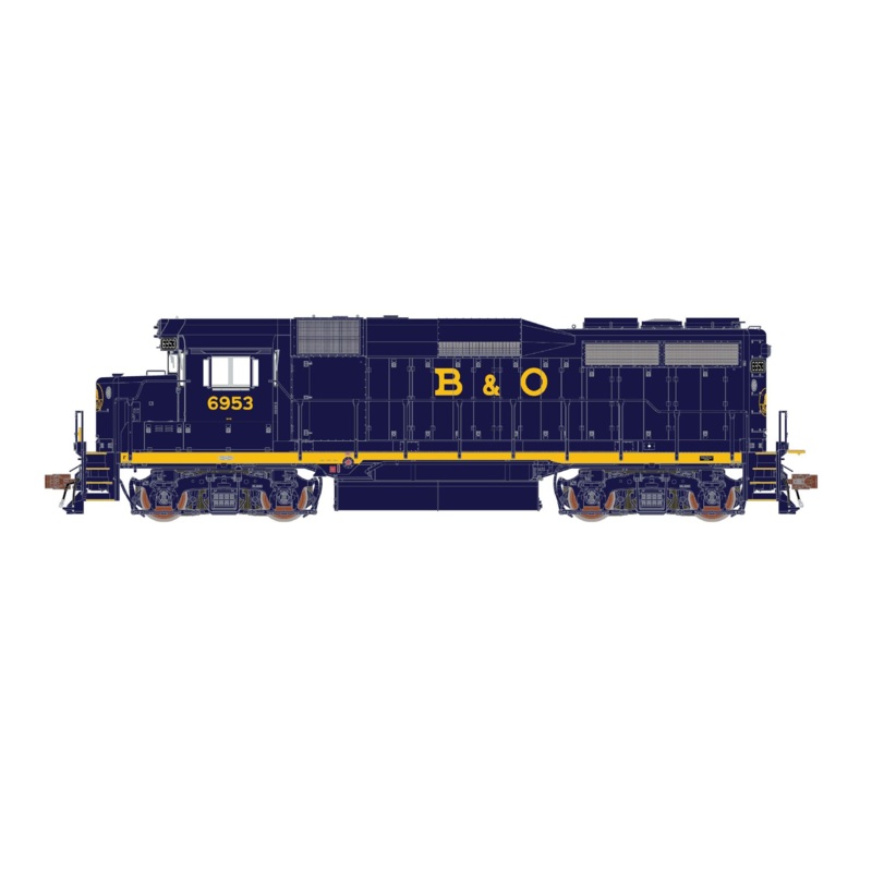 ScaleTrains Rivet 39213 HO Scale EMD GP30 Baltimore & Ohio "Unique Dome" B&O 6953 DCC LokSound